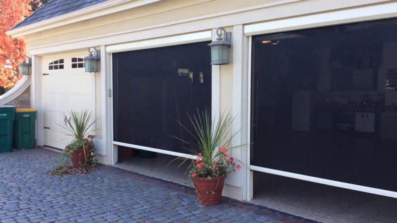 Motorized-Garage-Screen-Door